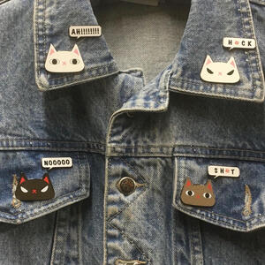 Enamel Pins - Some Moody Kitties